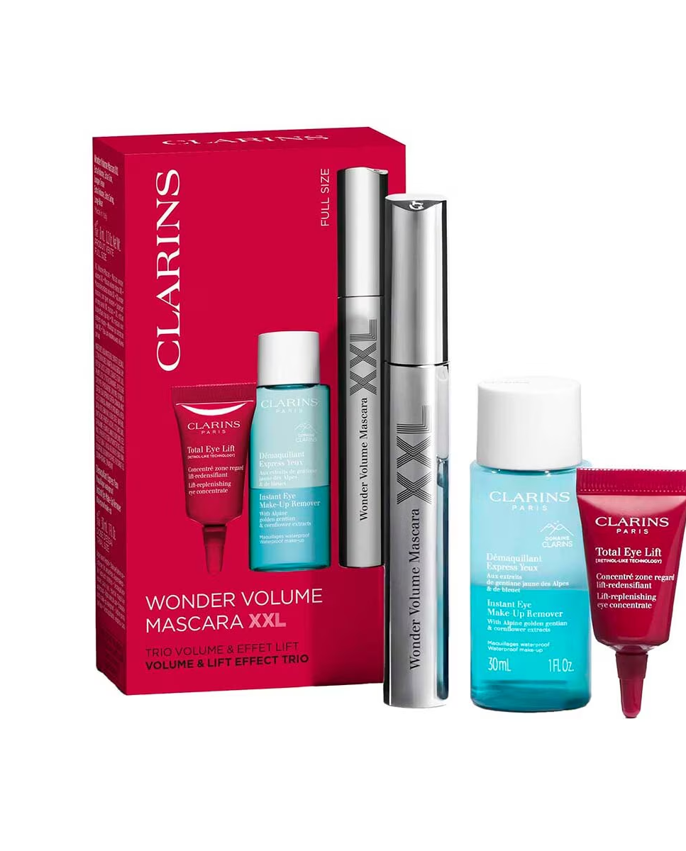 CLARINS VP LOYALTI XXL MASCARA (MINI DEMAQ EXPRESS EYE 30ML+ECH TOTAL EYE LIFT)