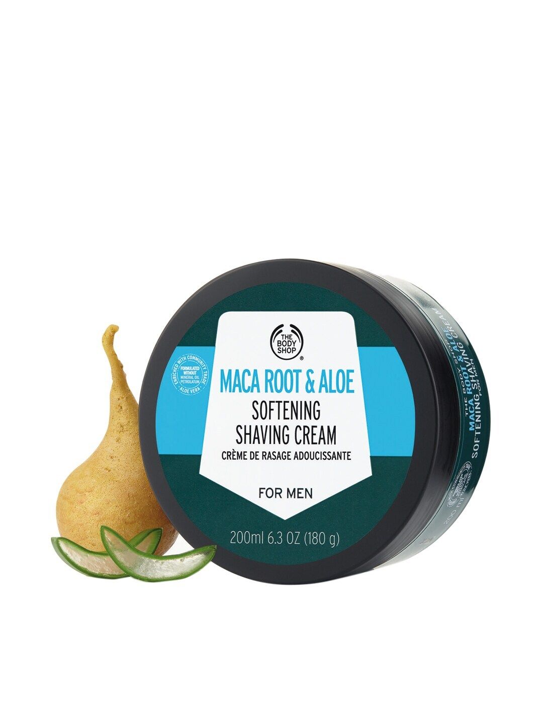 THE BODY SHOP SHAVE CREAM MACA ROOT & ALOE 200ML
