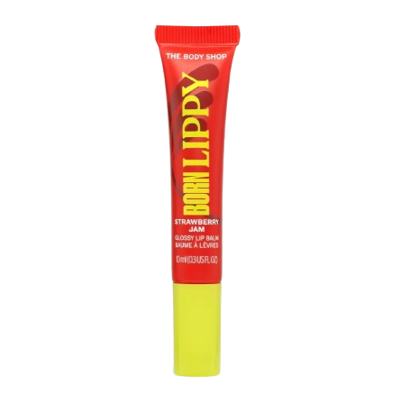 THE BODY SHOP  LIP BALM BORN SRAWBERRY GLOSSY