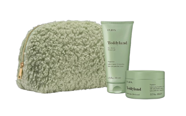 PUPA TEDDYLAND KIT BODY SCRUB MILK AND PISTACHIO CREAM